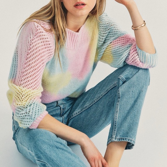 Loveshackfancy Rosie pullover sweater in fairy tale - Picture 2 of 6